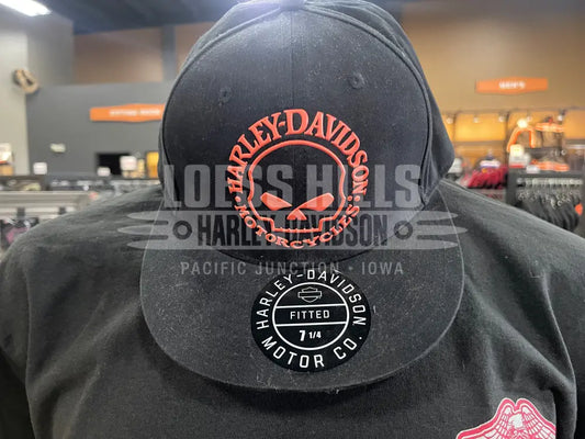 Men’s HD Orange Skull Fitted Cap 99407-22VM/000M - M