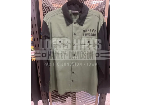 Men’s Longsleeve Button up T-shirt 96640-23VM/000M - M