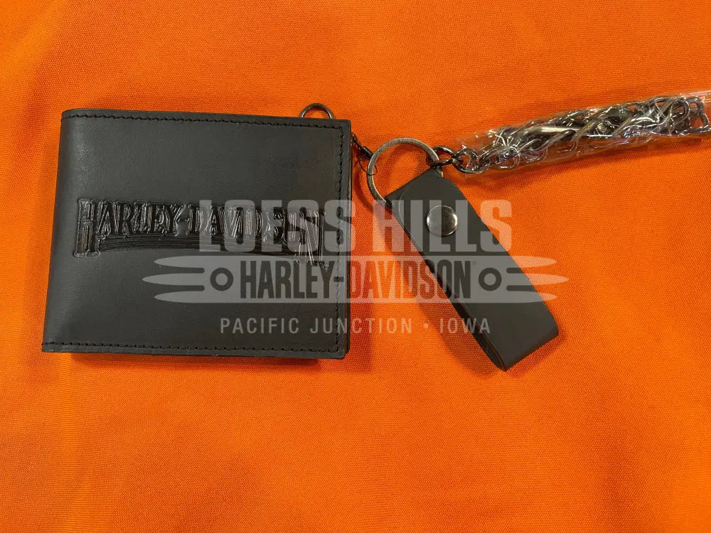 Men’s Shot Caller Bifold Wallet HDMWA11235-BLK - Wallets