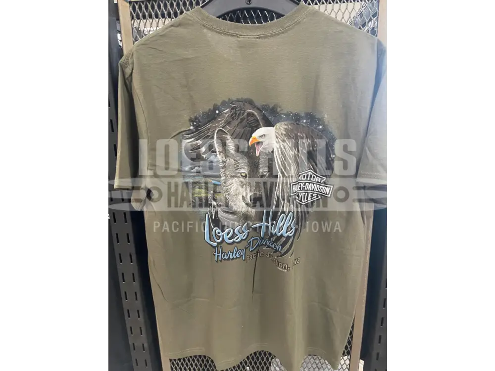 Men’s Skull Eagle Down Green T-shirt 3001980 - Men’s T-shirt