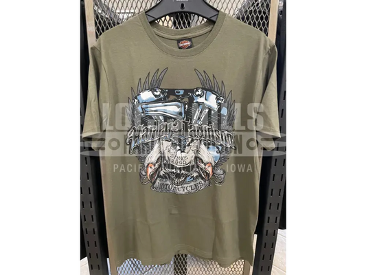 Men’s Skull Eagle Down Green T-shirt 3001980 - Men’s T-shirt