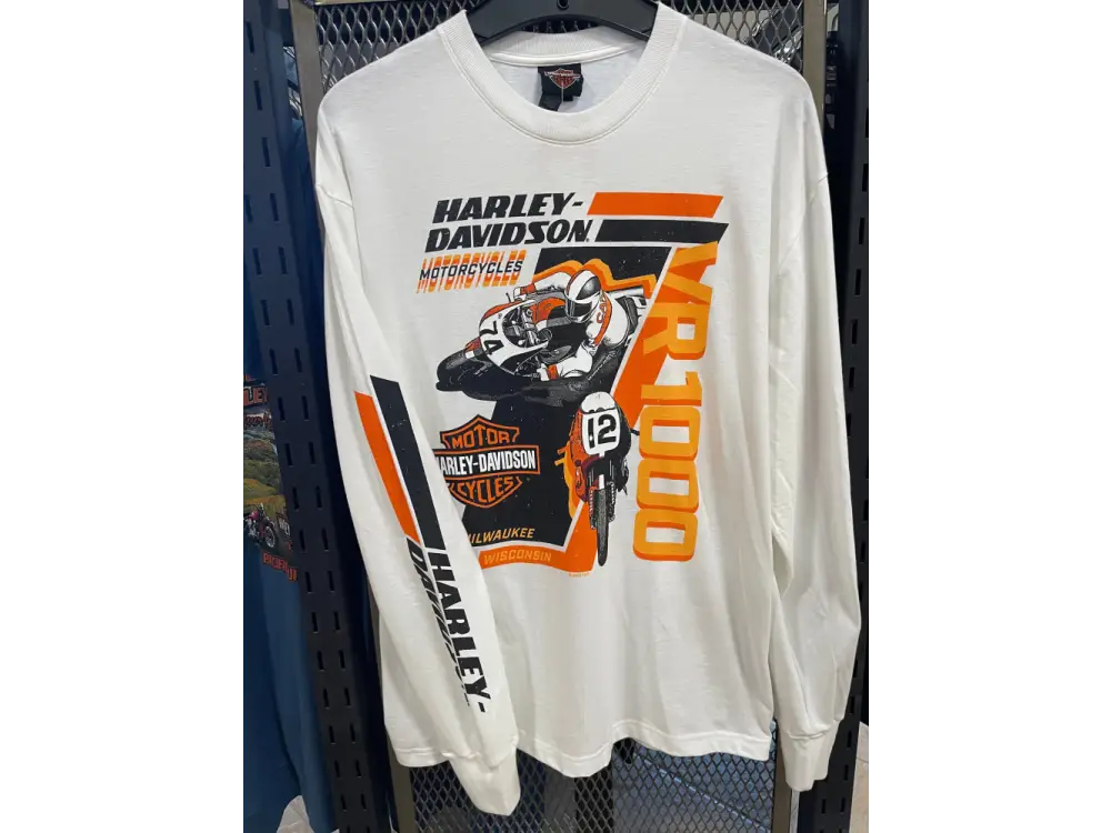 Men’s White HD VR1000 Longsleeve T-shirt 3002590 - Men’s