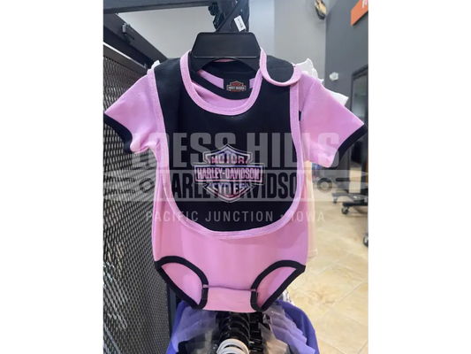 Newborn Girl Purple 2 Piece Bib/Creeper 2501510 - Girl’s