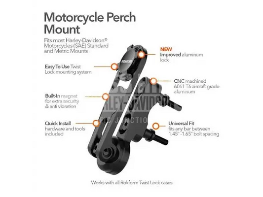ROKFORM Motorcycle Perch Mount - 334201P - PHONE