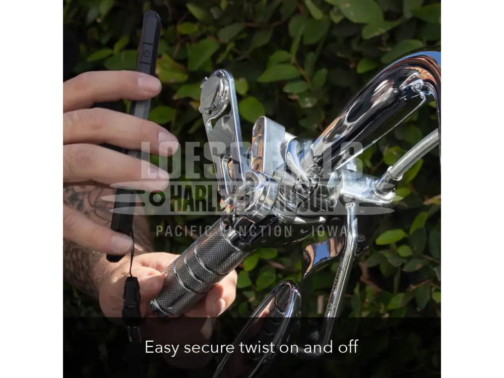 ROKFORM Motorcycle Perch Mount (Polished Aluminum)