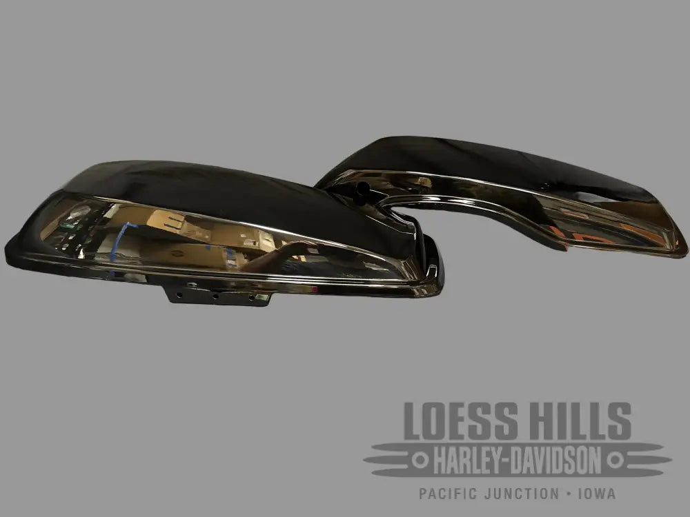 Standard Lids For Harley Davidson Saddlebags - Vivid Black