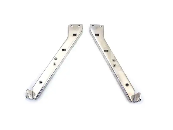 TEDD’S CYCLE V-TWIN Chrome Saddlebag Guard Kit Brackets