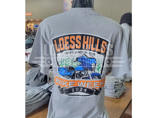 Unisex Loess Hills Bike Week 2024 Tee- BIKEWEEK - Unisex