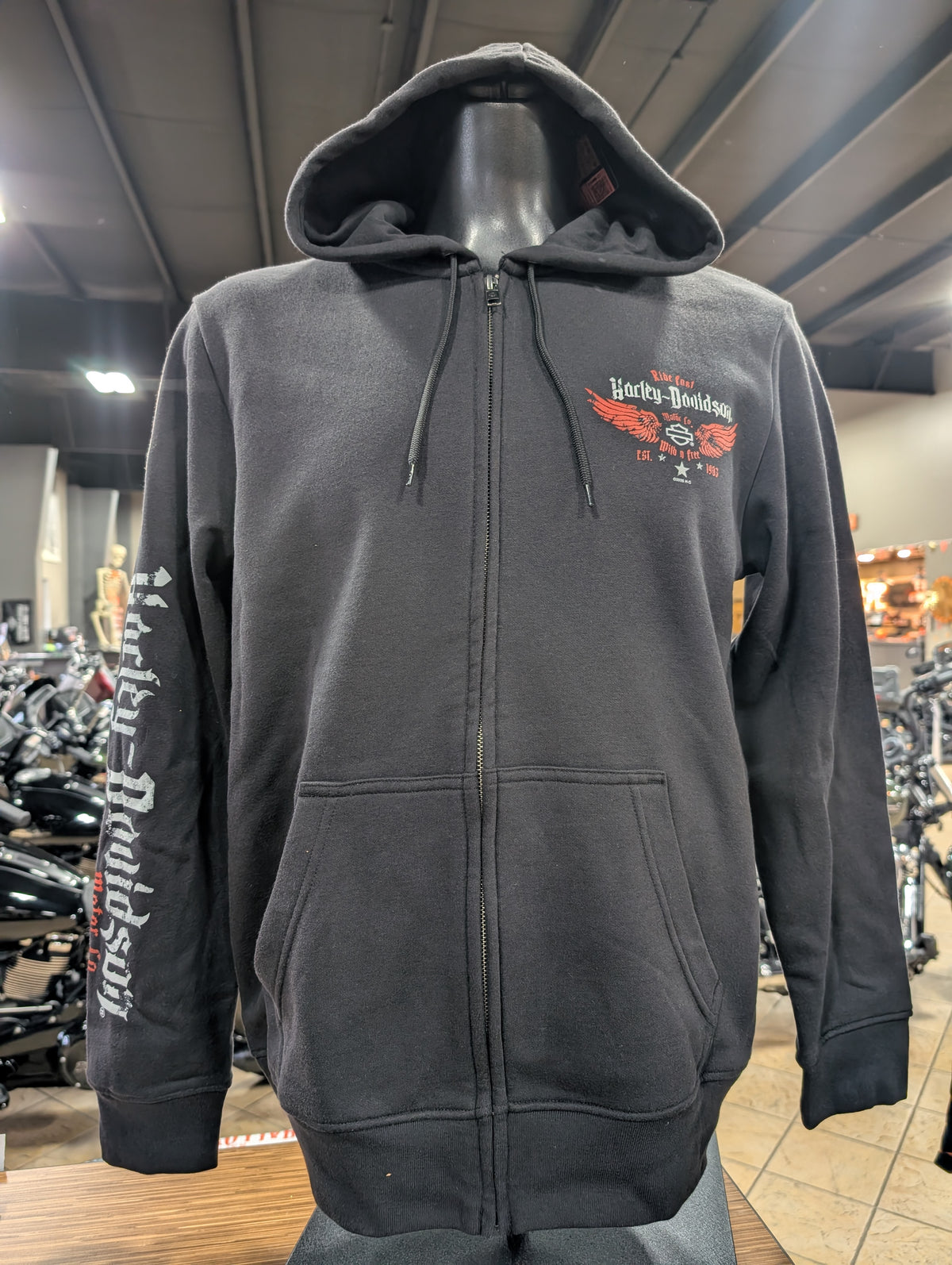 Loess Hills Harley-Davidson Men's Wild Rocker Zip Hoodie 3003047