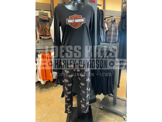 Women’s Bar & Shield Long Sleeve Pajama Set 96159-25VW