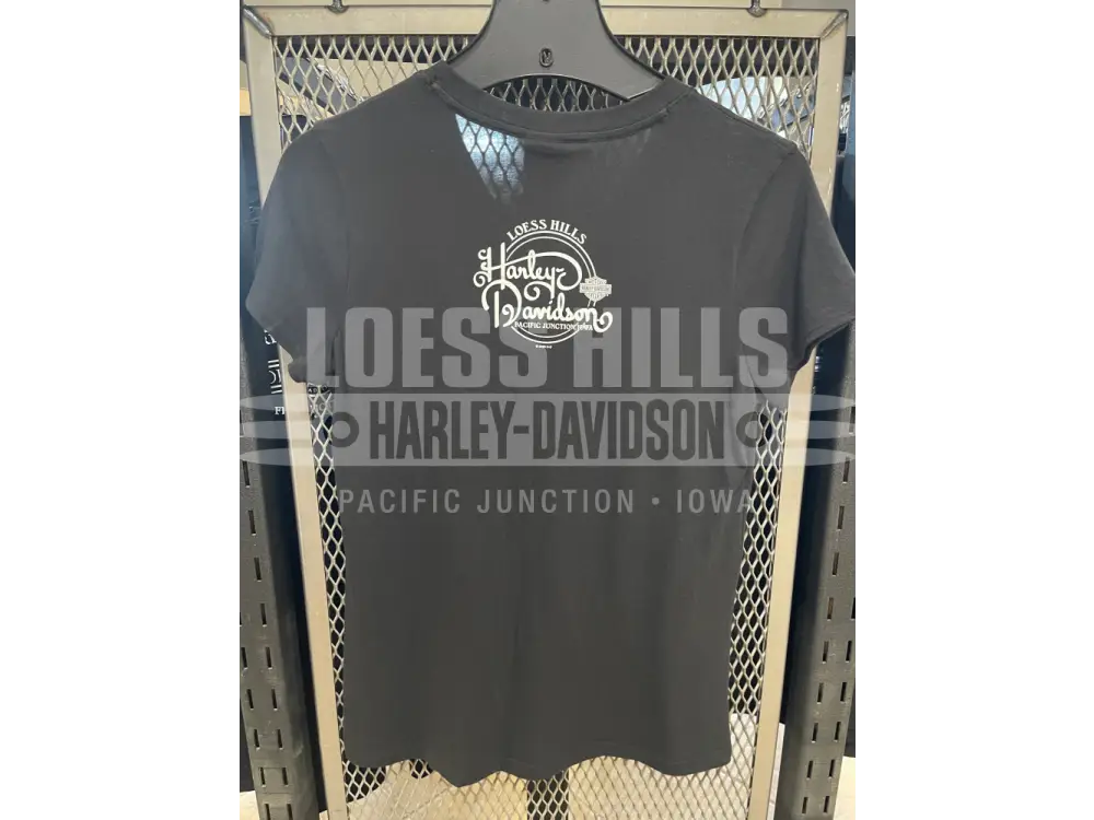 Women’s Black HD Floral Bars T-shirt 3002539 - Women’s