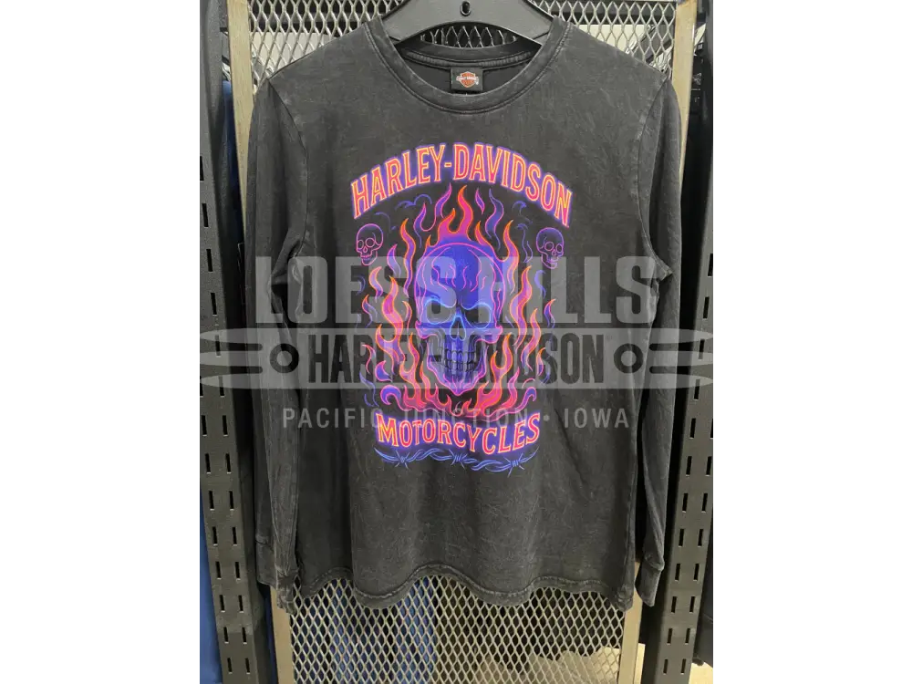 Women’s Dyed Black H-D Neon Nights Longsleeve 3002917