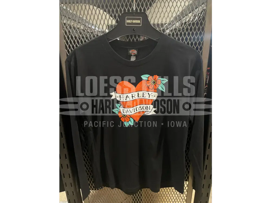 Women’s H-D Heart Banner Longsleeve T-shirt - 3002261