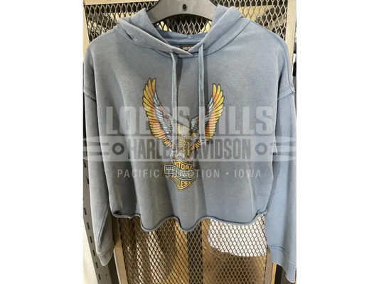 Women’s Neon Eagle Cropped Eagle Hoodie 96517 25VW Women’s
