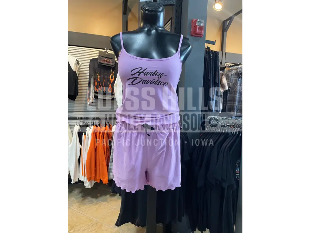 Women’s Pink Lettuce Trim Short Set 96525-25VW - Women’s