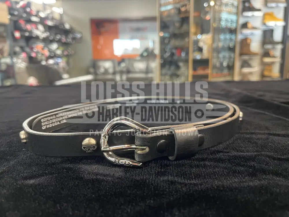 Women’s Ruthless Skull Belt HDWBT11697 - M - Women’s Belt