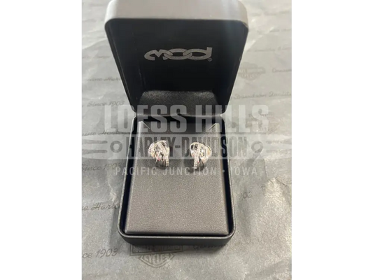 Women’s Twisted Bling HD Huggie Hoop Earrings HDE0600