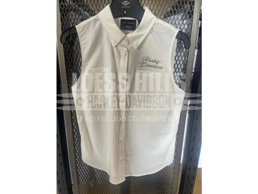 Women’s White Button up 96601-25VW - Women’s Tank Top