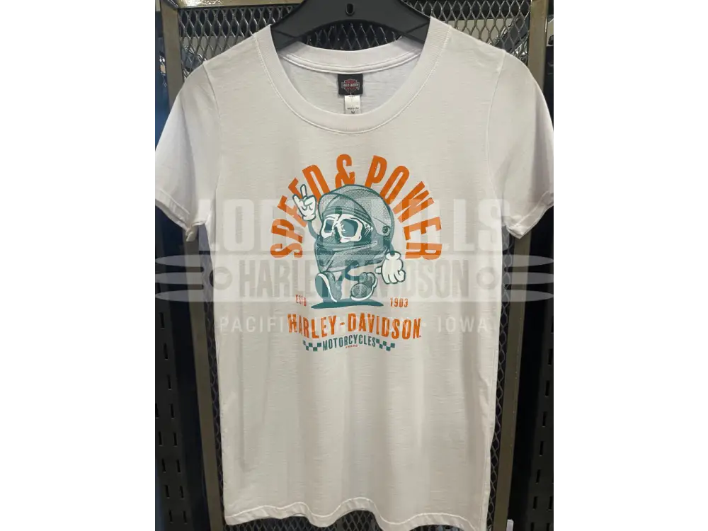 Women’s White Skully Speeder T-shirt 3002021 - Women’s