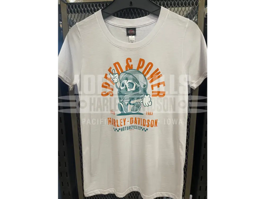 Women’s White Skully Speeder T-shirt 3002021 - Women’s