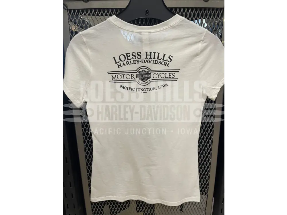 Women’s White Smoke and Flame Skull T-shirt 3002242