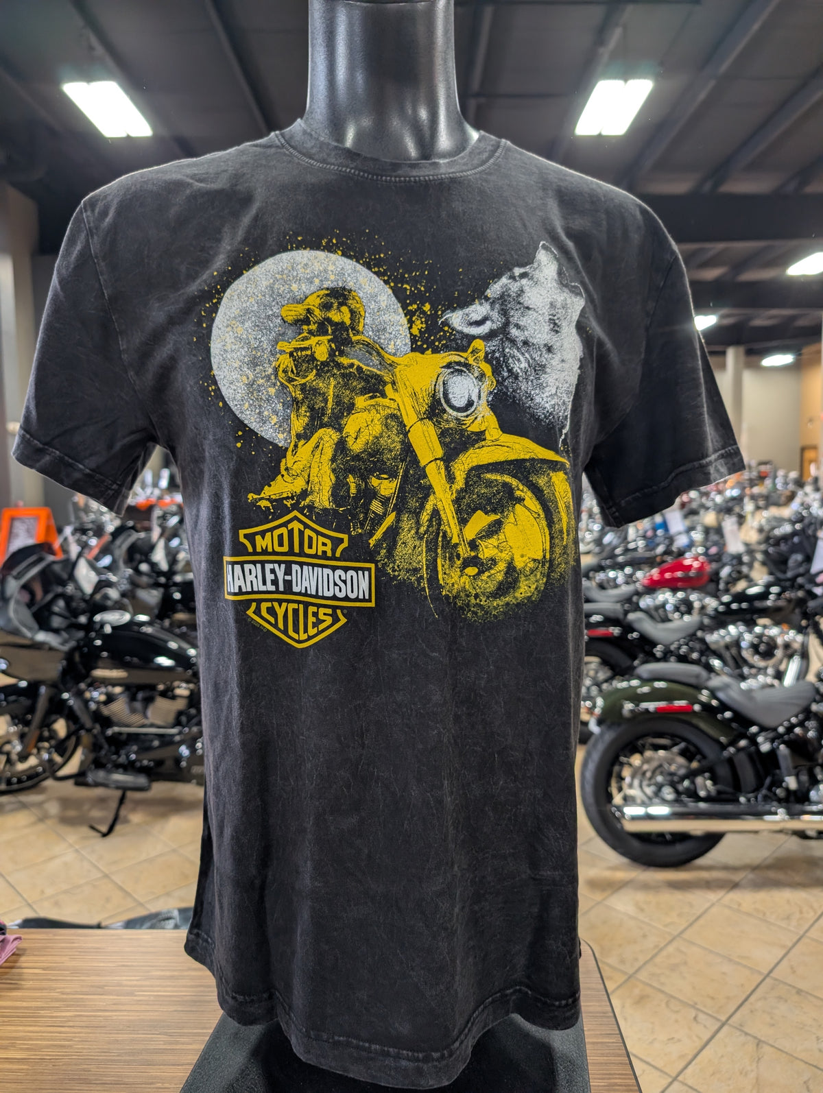 Loess Hills Harley-Davidson Men's Scribble Wolf T-shirt 3002835